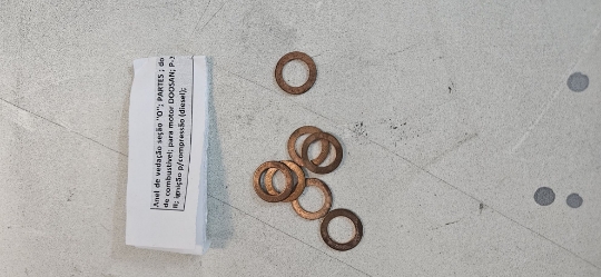 Imagem de Anel de vedação seção ''O''; PARTES ; do filtro de combustível; para motor DOOSAN; P-126TI-II; ignição p/compressão (diesel);